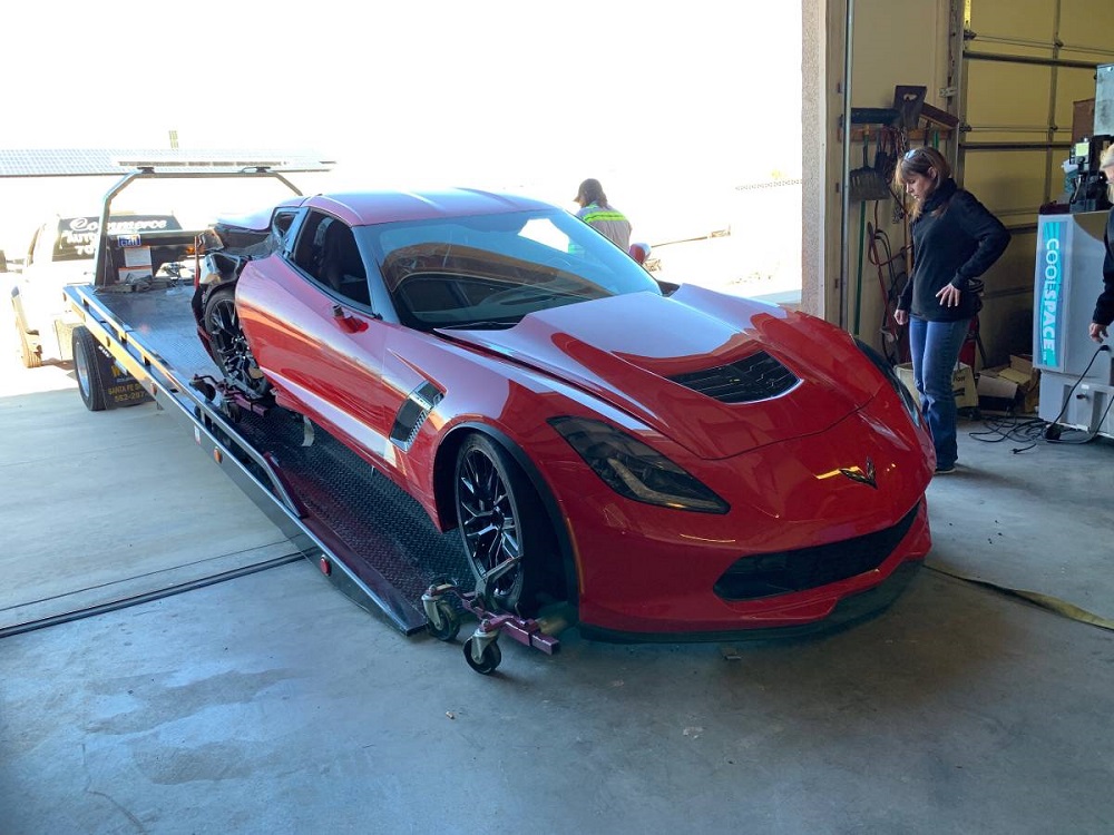 Cheap Wrecked C7 Corvette Z06 for Sale