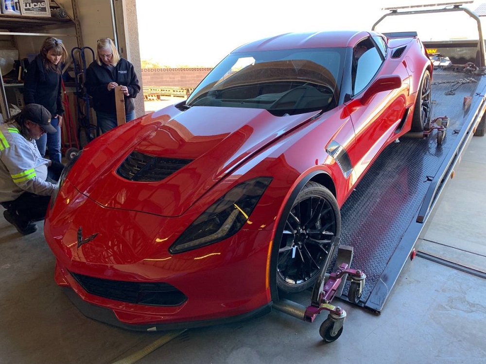 Cheap Wrecked C7 Corvette Z06 for Sale