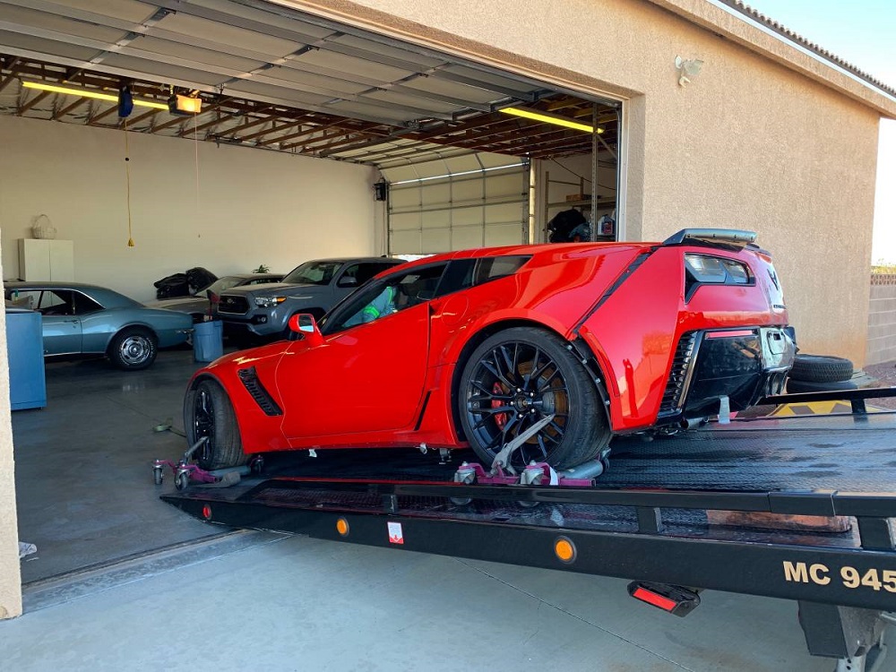 Cheap Wrecked C7 Corvette Z06 for Sale