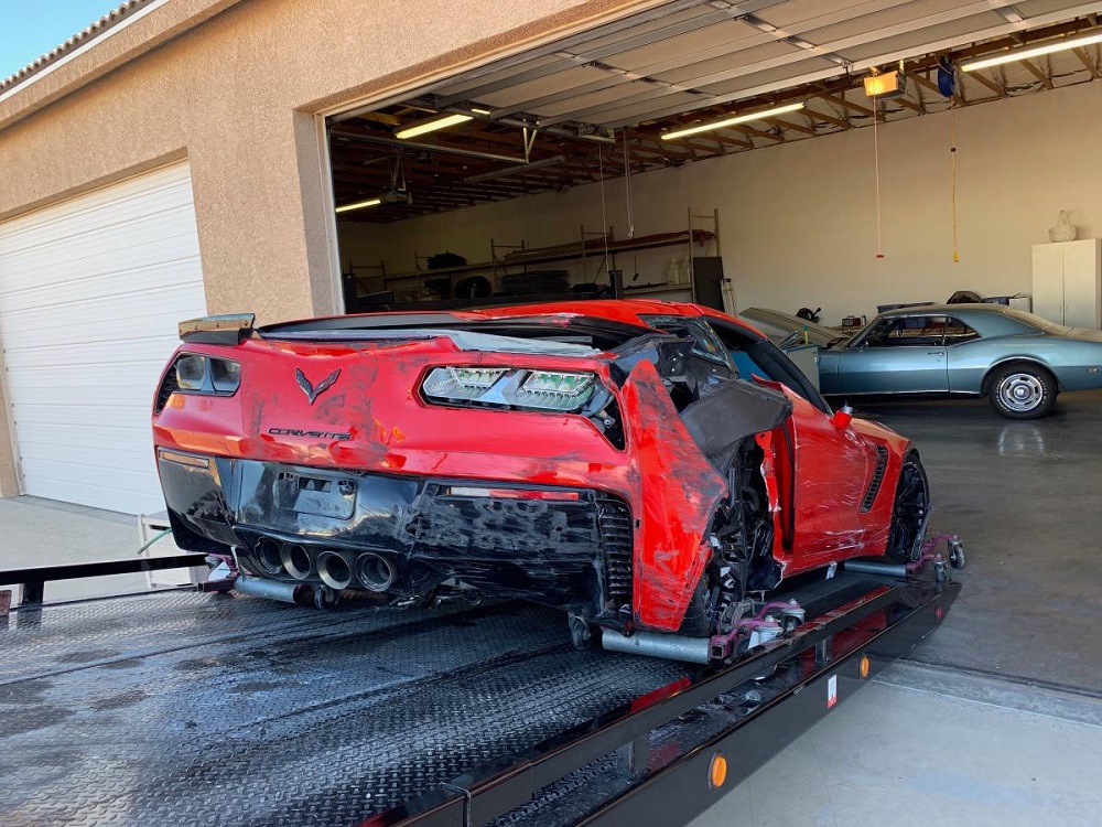 Cheap Wrecked C7 Corvette Z06 for Sale