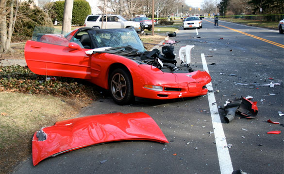 [ACCIDENT] C5 Corvette Destroyed in Nassau County Crash