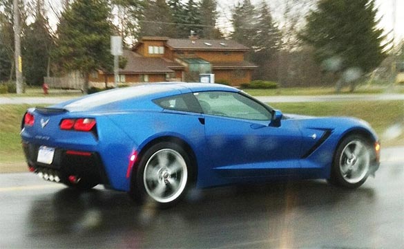 Engineers Test the C7 Corvette Stingray in the Rain