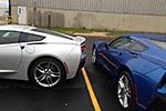 Five 2014 Corvette Stingrays at the Bowling Green Assembly Plant