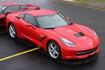 Five 2014 Corvette Stingrays at the Bowling Green Assembly Plant