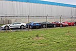 Five 2014 Corvette Stingrays at the Bowling Green Assembly Plant