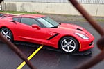 Five 2014 Corvette Stingrays at the Bowling Green Assembly Plant