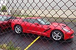 Five 2014 Corvette Stingrays at the Bowling Green Assembly Plant