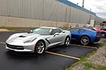 Five 2014 Corvette Stingrays at the Bowling Green Assembly Plant