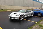 Five 2014 Corvette Stingrays at the Bowling Green Assembly Plant