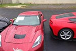 Five 2014 Corvette Stingrays at the Bowling Green Assembly Plant