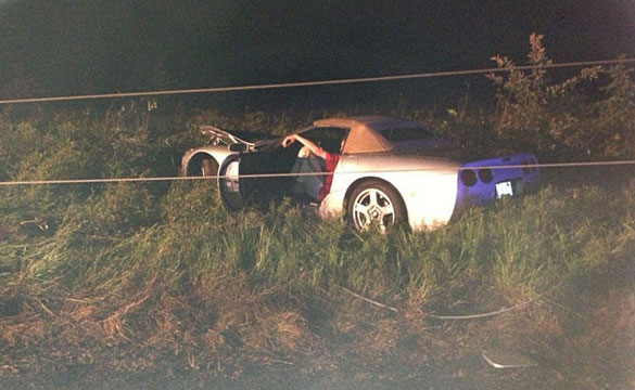 [ACCIDENT] Mans Buys a C5 Corvette, Crashes into Power Line Pole