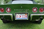 The Corvette Vanity Plates of Bloomington Gold 2012