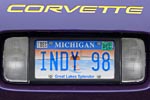 The Corvette Vanity Plates of Bloomington Gold 2012