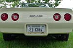 The Corvette Vanity Plates of Bloomington Gold 2013