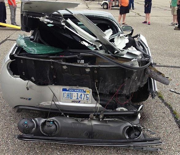 [ACCIDENT] Corvette ZR1 Crashes After Celebratory Burnout at the Michigan Mile