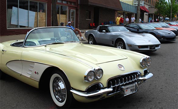 Corvettes Heading to Flint Michigan for Back to the Bricks Reunion