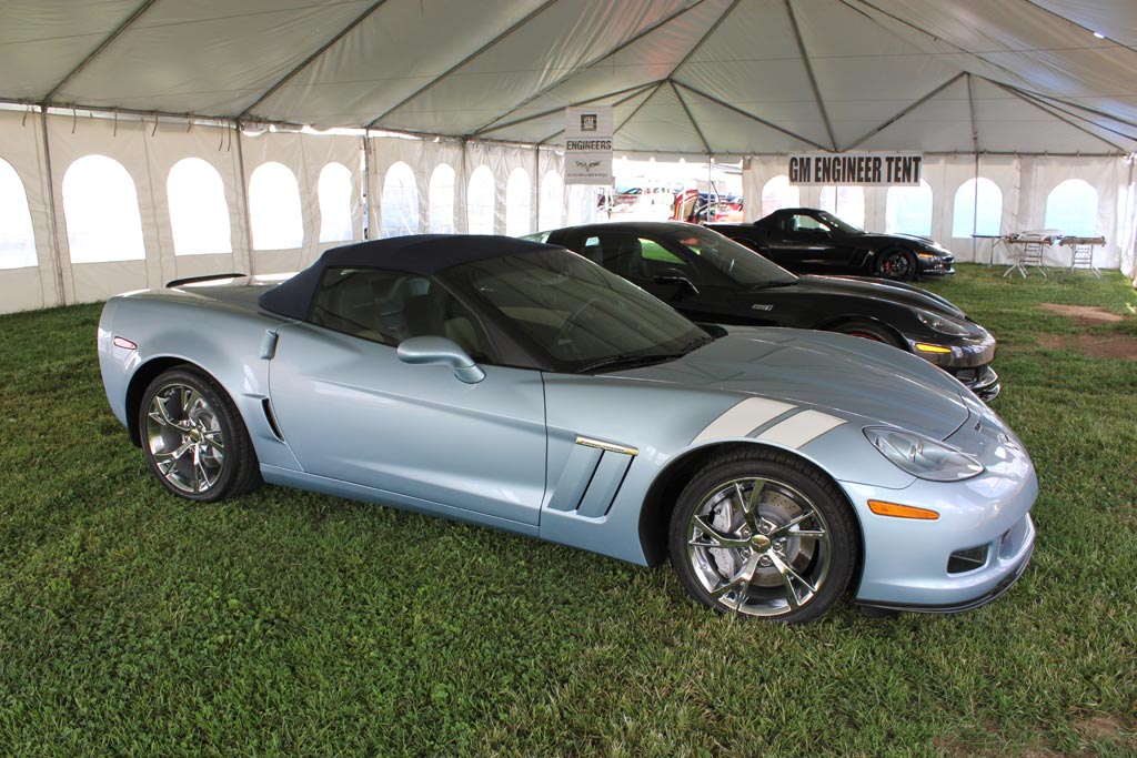 Corvettes at Carlisle: GM Shows Off New GCA Wheels and Stripes