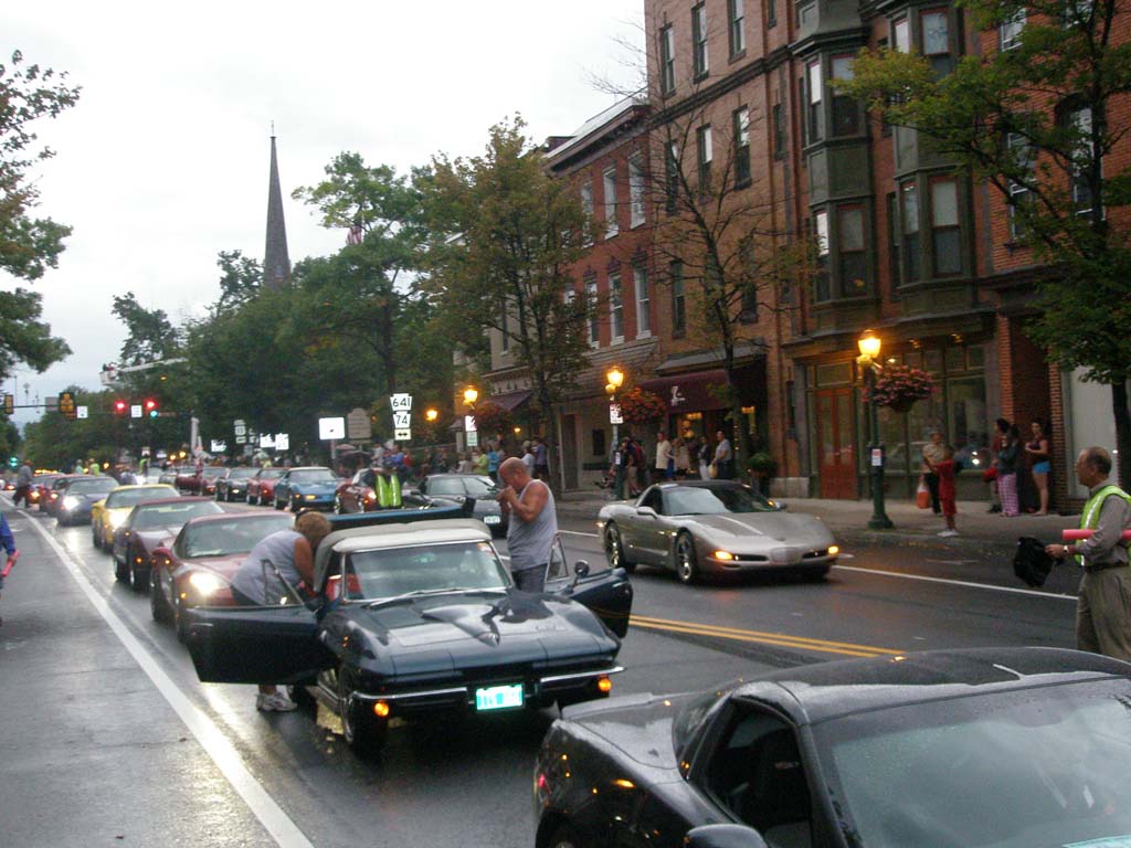 Corvettes at Carlisle: Downtown Parade