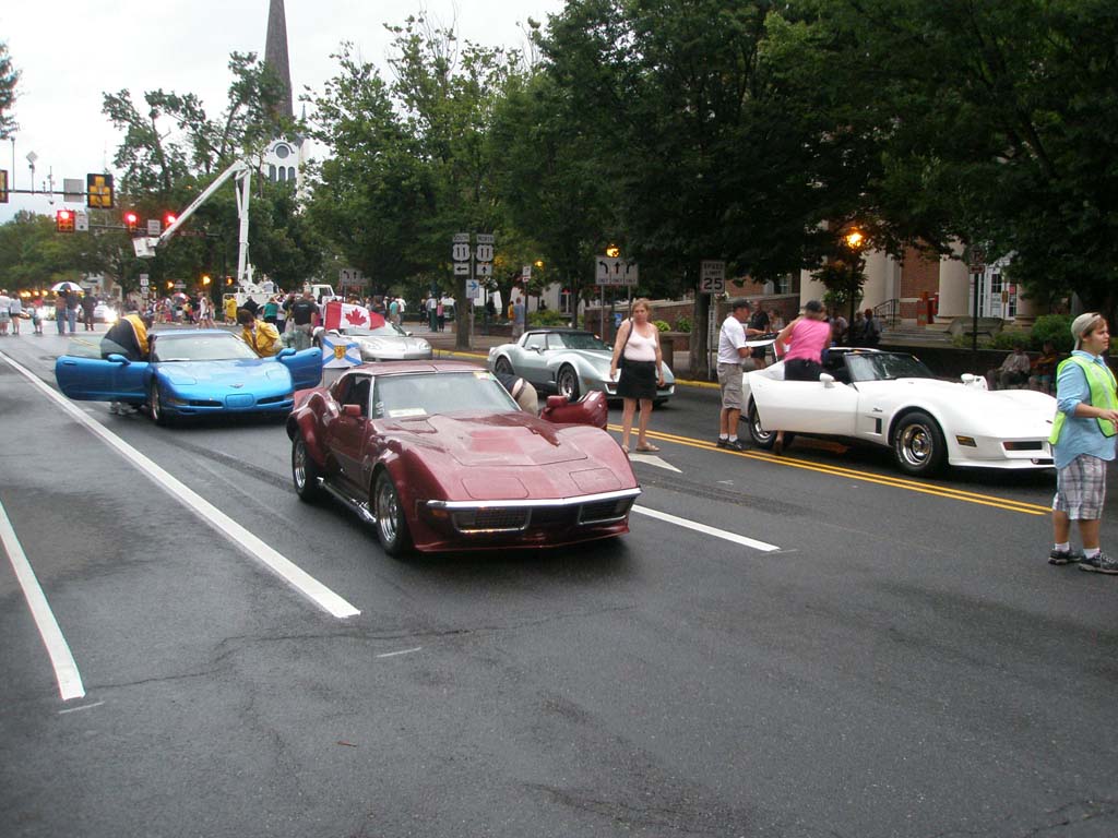 Corvettes at Carlisle: Downtown Parade