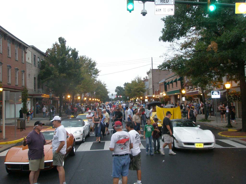 Corvettes at Carlisle: Downtown Parade