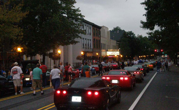 Corvettes at Carlisle: Downtown Parade