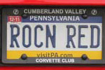 Corvette Vanity License Plates from Corvettes at Carlisle