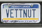 Corvette Vanity License Plates from Corvettes at Carlisle