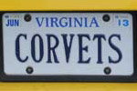 Corvette Vanity License Plates from Corvettes at Carlisle