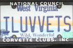 Corvette Vanity License Plates from Corvettes at Carlisle