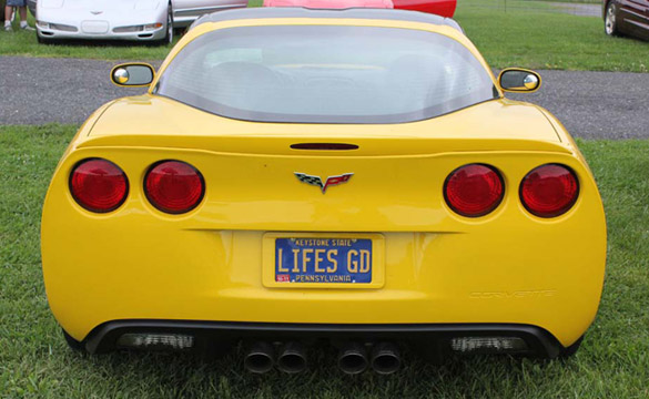 Corvette Vanity License Plates from Corvettes at Carlisle