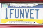 Corvette Vanity License Plates from Corvettes at Carlisle