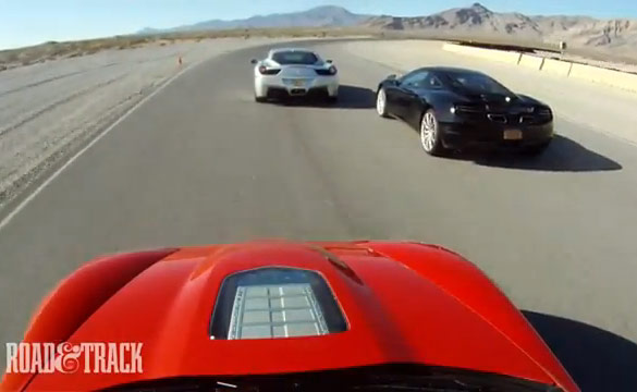 [VIDEO] Corvette ZR1 vs Ferrari 458 Italia vs McLaren MP4-12C