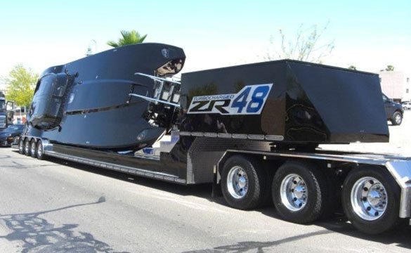 Corvette ZR-1 Themed Boat is Menacing in Carbon Fiber