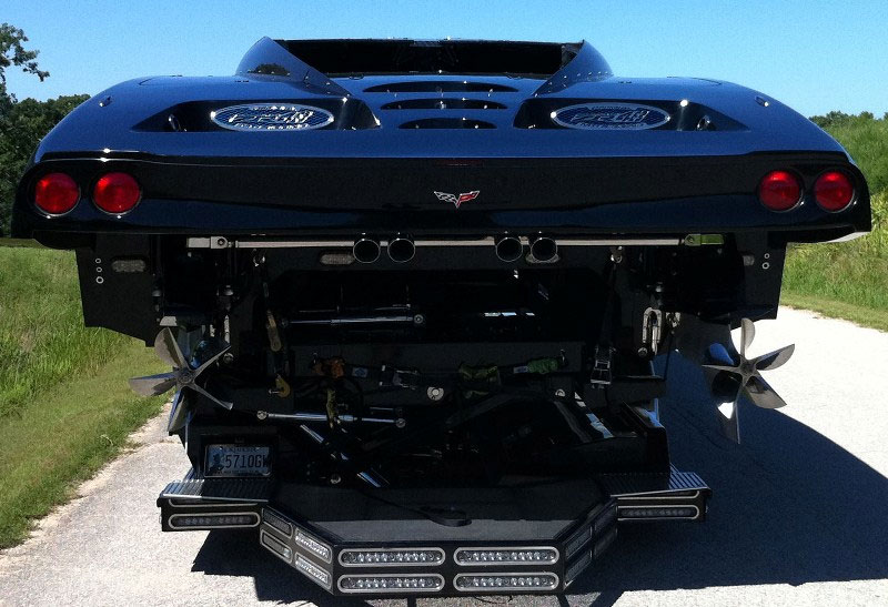 $1.7 Million Corvette ZR-1 Themed Boat is Menacing in Carbon Fiber