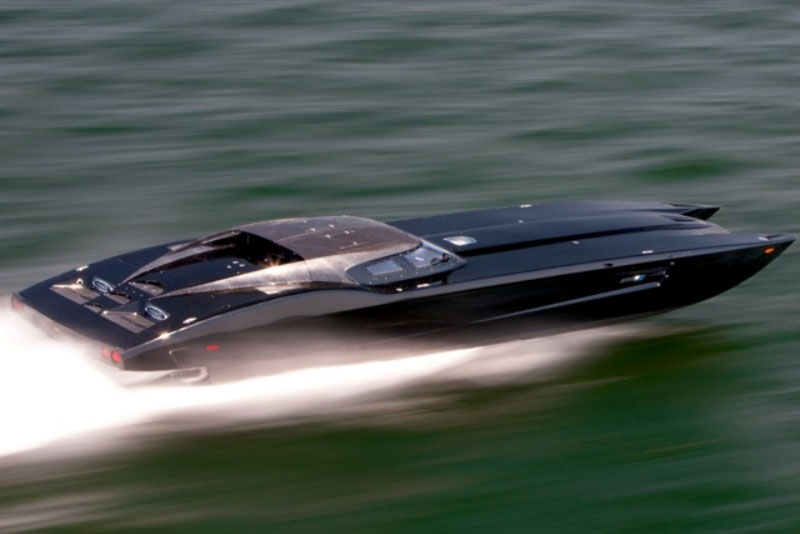 $1.7 Million Corvette ZR-1 Themed Boat is Menacing in Carbon Fiber