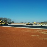 Workers Lay Asphalt for new Corvette Museum Motorsports Park