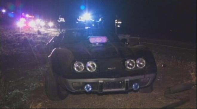 1978 Corvette Pace Car vs Semi Truck