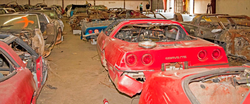 Over 100 Salvage Corvettes Heading to the Auction Block