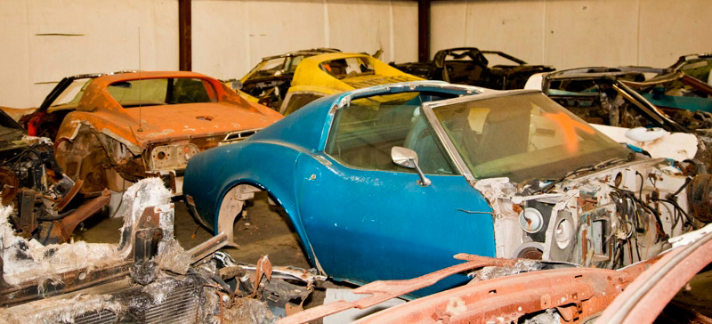 Over 100 Salvage Corvettes Heading to the Auction Block