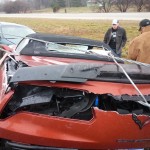 New Corvette Z06 Convertible takes a bad turn in Michigan