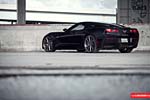 Vossen's Precision Series Wheels on a Black C7 Corvette Stingray