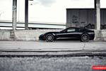 Vossen's Precision Series Wheels on a Black C7 Corvette Stingray