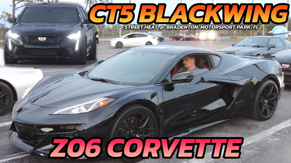 VIDEO: C8 Corvette Z06 vs. CT5-V Blackwing on the Drag Strip!