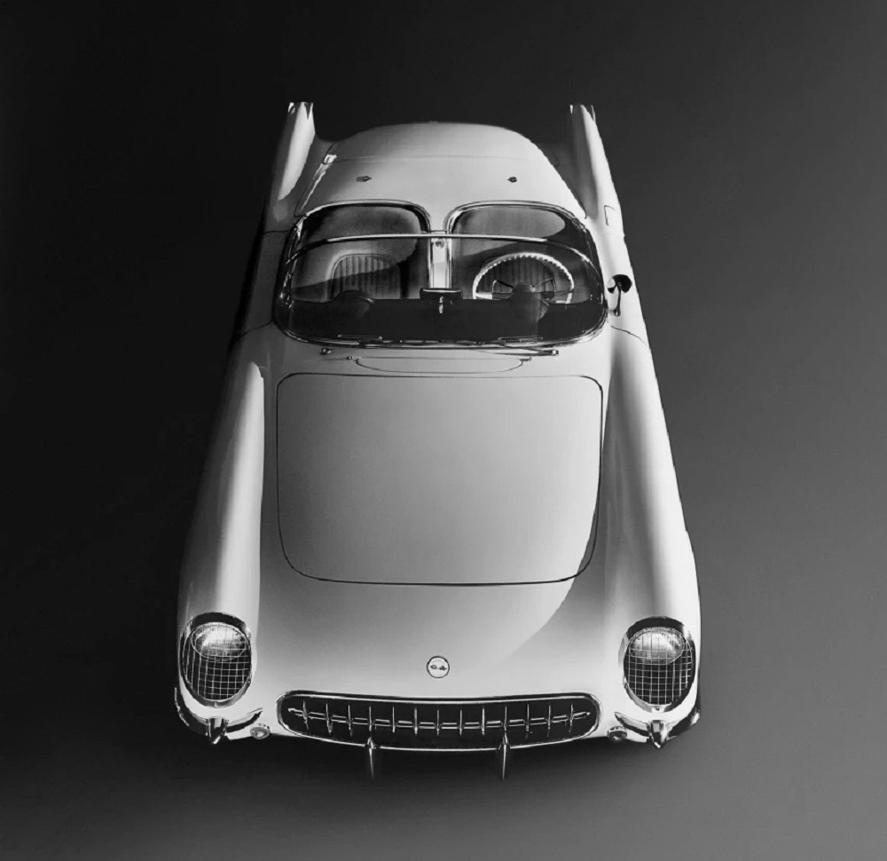 1953 C1 Corvette aerial