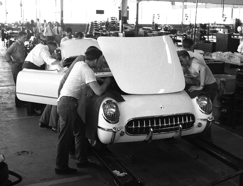 1953 Corvette Assembly Line