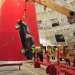 Team Shows Extreme Care in Pulling Corvettes from Sinkhole