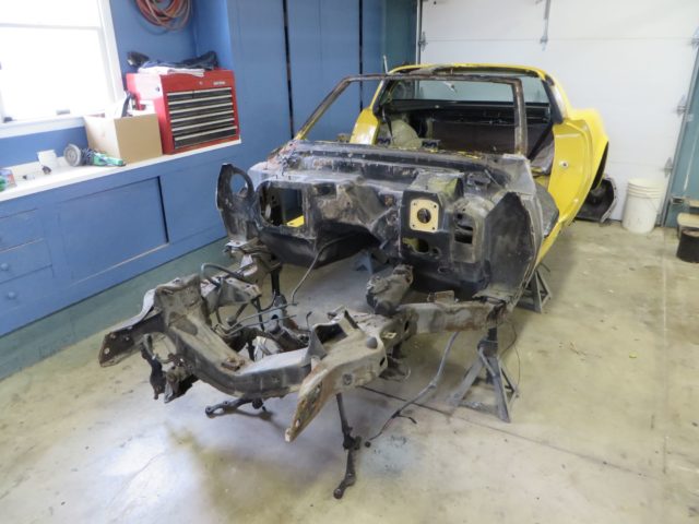 1981 C3 Corvette Front End Removed