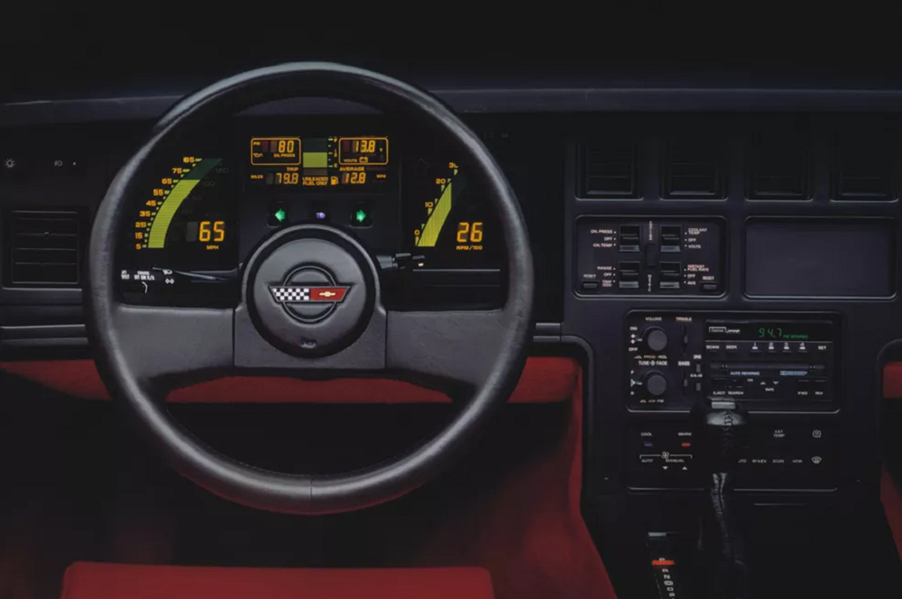 1984 Corvette interior instrument panel