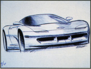 C5 Corvette concept sketch