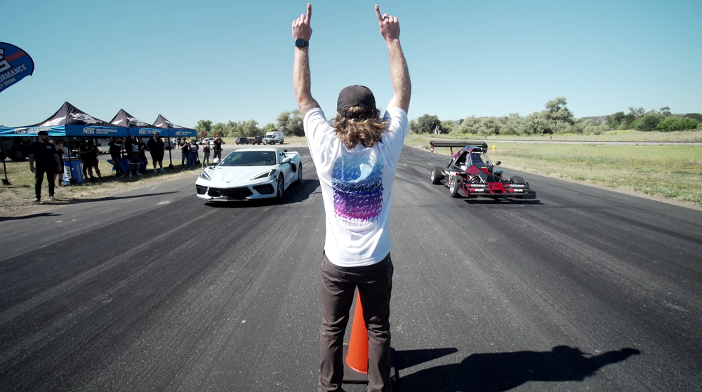 C8 Corvette vs Hayabusa Powered Sierra Alpha Racecar